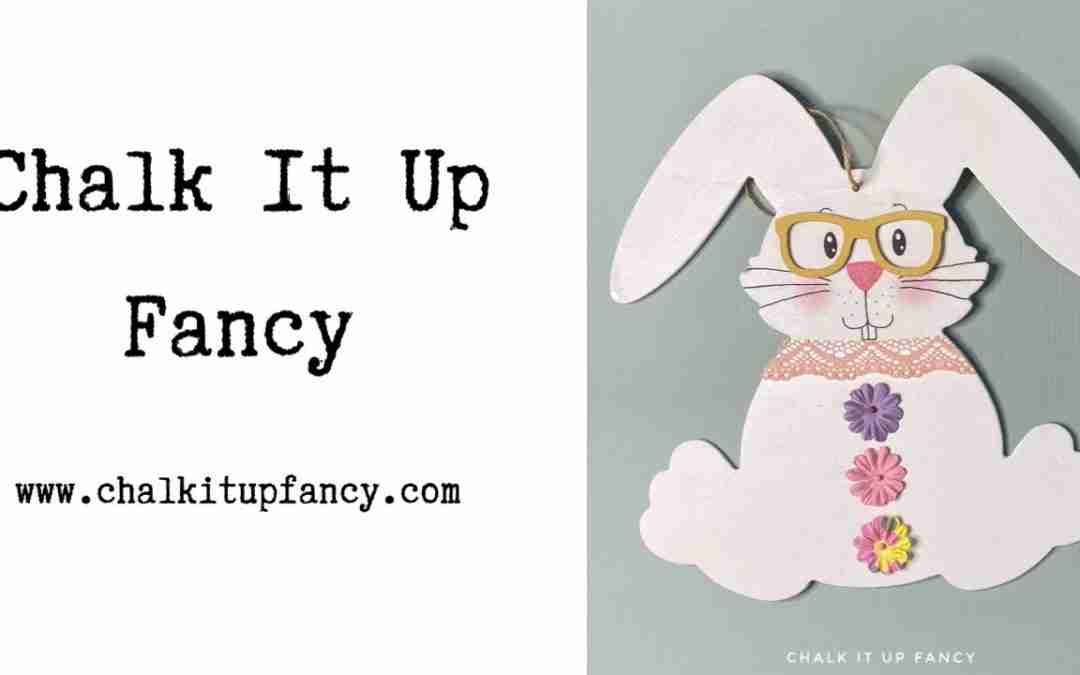 DIY Easter Bunny Cut Out with Glasses Decoupage Tutorial