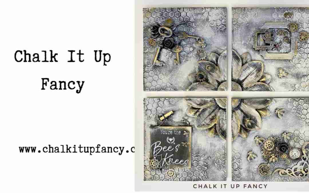 DIY Bee Mixed Media Wall Decor