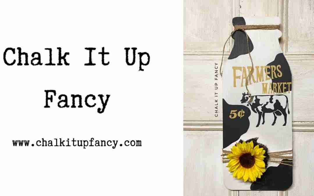 DIY Wood Cow Milk Bottle