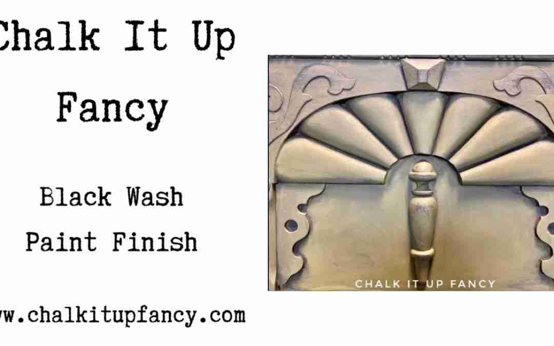 Black Wash on a Buffet