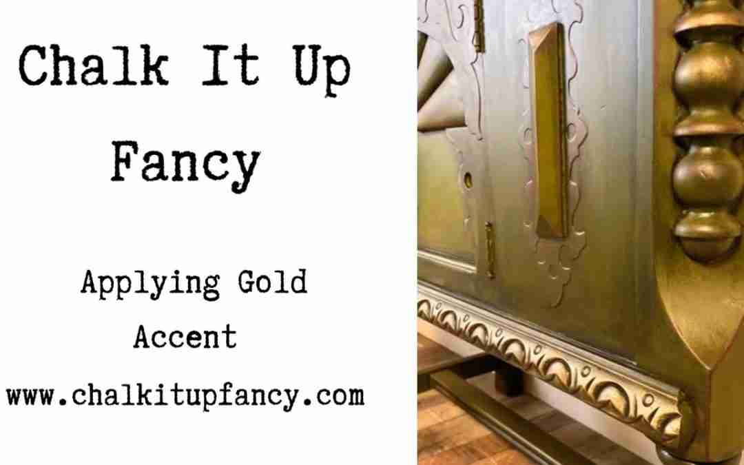 Gold Accent on Painted Furniture