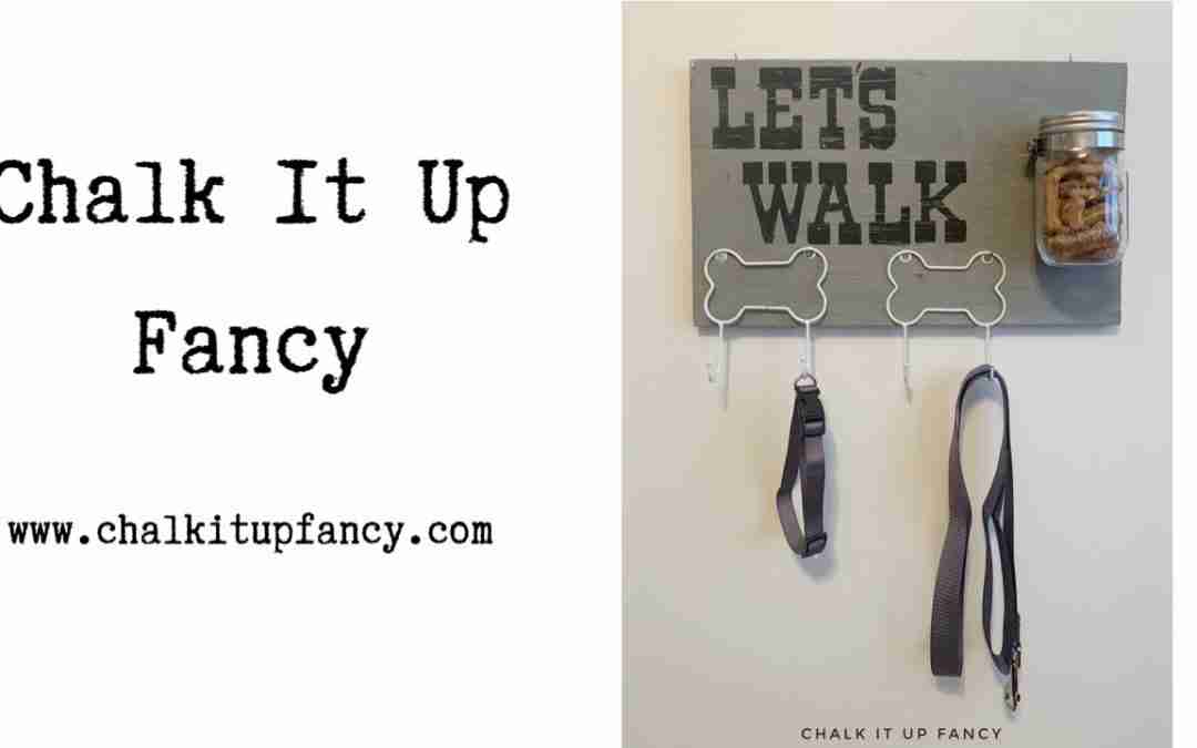 DIY Entry Way Dog Leash and Treat Holder Wall Decor