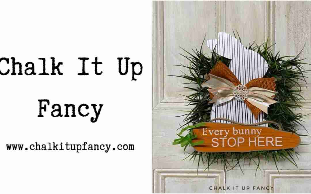 DIY Wood Bunny Cutout and Cricut Paper