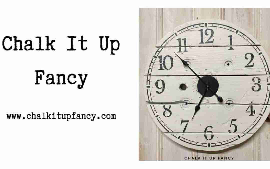 DIY Industrial Farmhouse Wall Clock using a Cable Spool/Reel