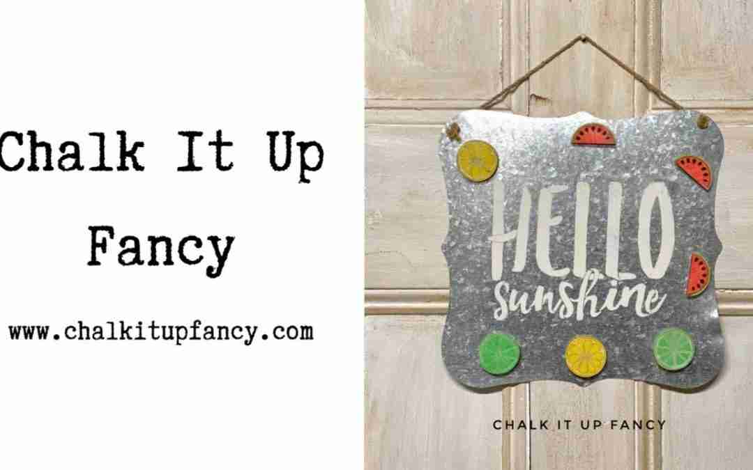 DIY Fruit Magnets with Hello Sunshine Metal Hanging