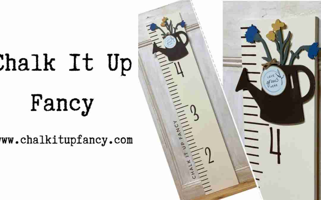 DIY Wooden Love Grows Here Growth Chart