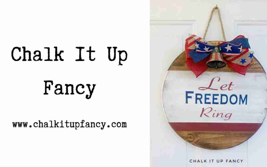 DIY Let Freedom Ring Americana Door Hanger