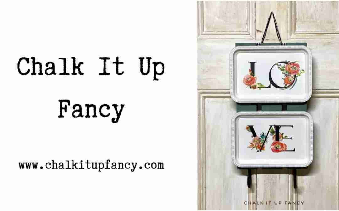 Dollar Tree Tin Tray & Sticker to Create A Beautiful Wall Decor