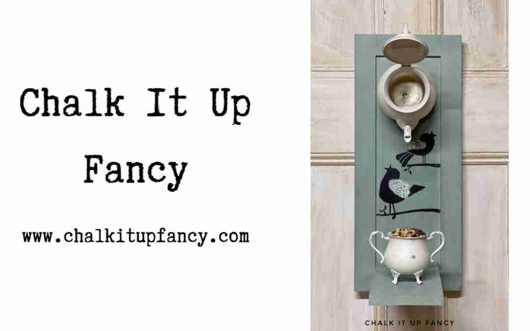 DIY Bird Feeder Using Silver Plated Tea Pot and Sugar Bowl
