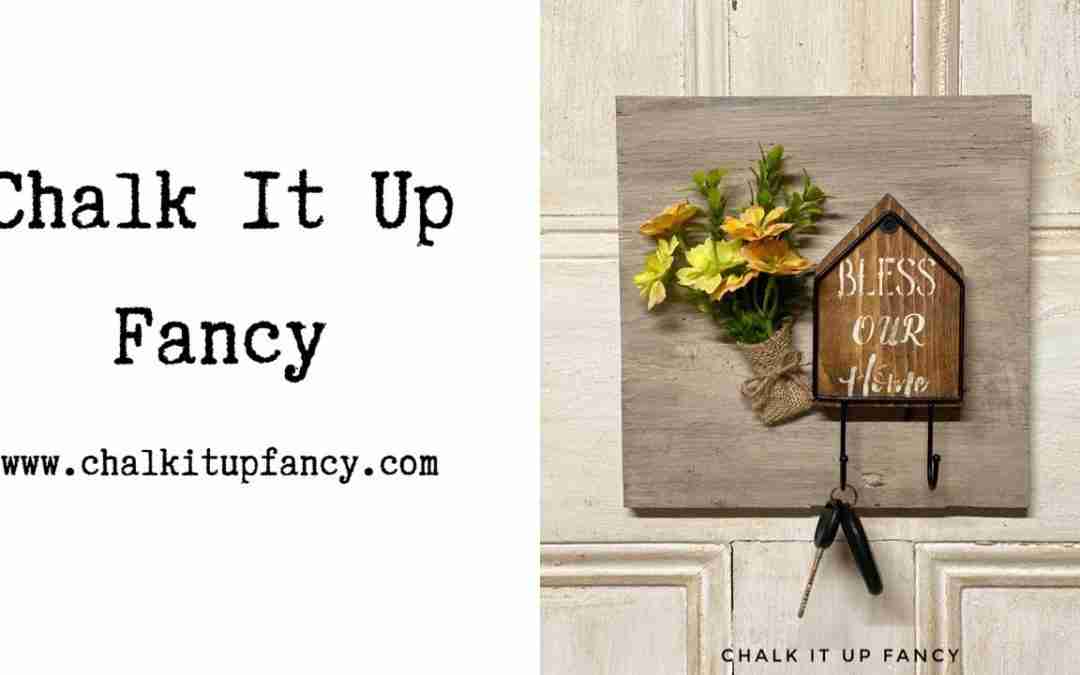 DIY Bless Our Home Entryway Wall Decor