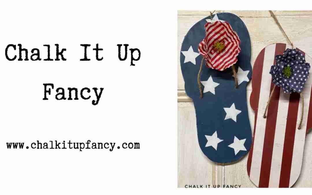 DIY Dollar Tree American Sandals Wall Decor