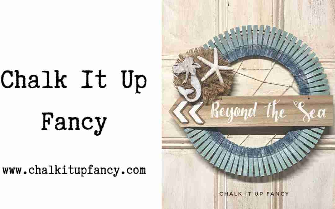 DIY Beyond The Sea Clothes Pin Wreath