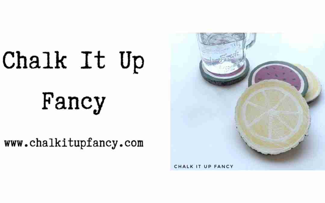 DIY Watermelon and Lemon Wood Coasters