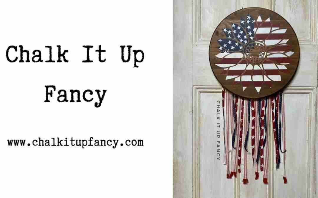 DIY Americana Flower Wall Hanging