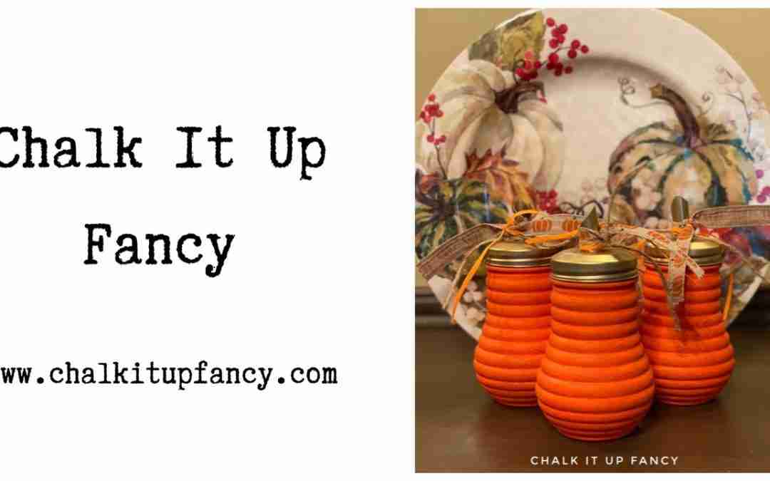 DIY Dollar Tree Oil Bottles Turned Pumpkin Candy Favor