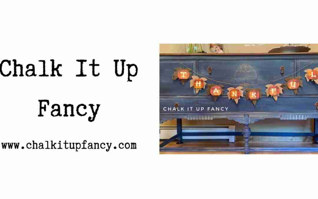 DIY Wood Pumpkin Thankful Fall Garland