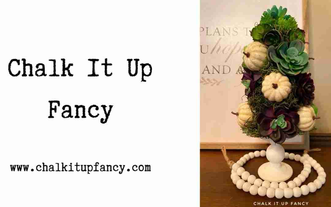 DIY Dollar Tree Succulent Pumpkin Tree