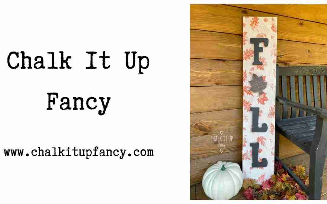 DIY Raised Stencil Fall Board