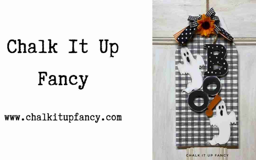DIY Boo Halloween Decor Tag