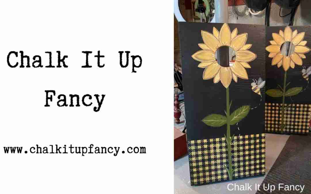 DIY Sunflower Corn hole Boards