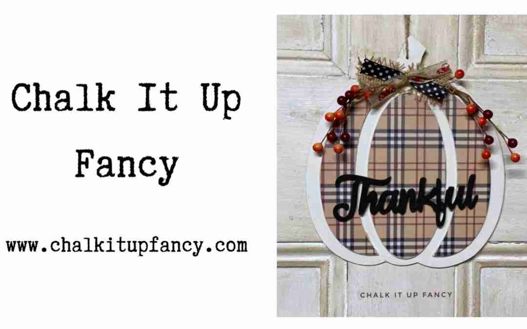 DIY Decoupaged Plaid Pumpkin