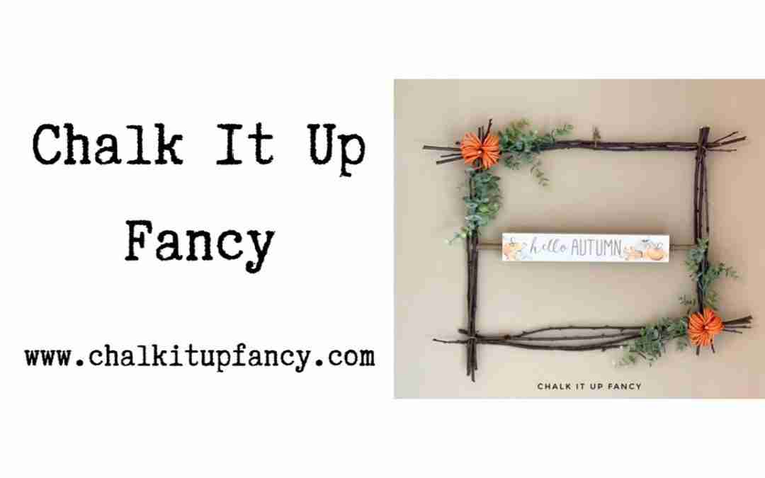 DIY Hello Autumn Stick Frame