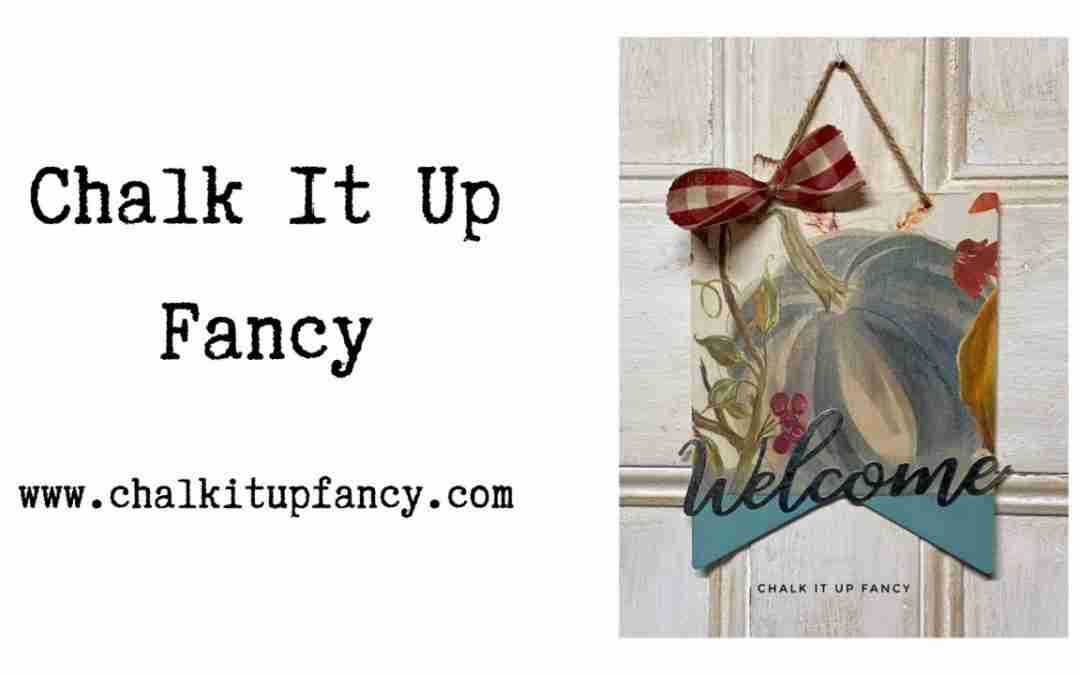 DIY Wood Decoupaged Pumpkin Banner