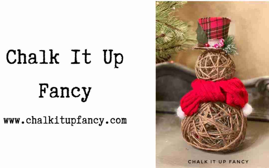 DIY Jute Snowman