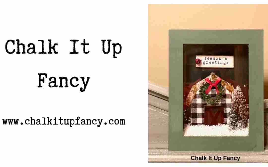DIY Farmhouse Themed Snow Shadowbox