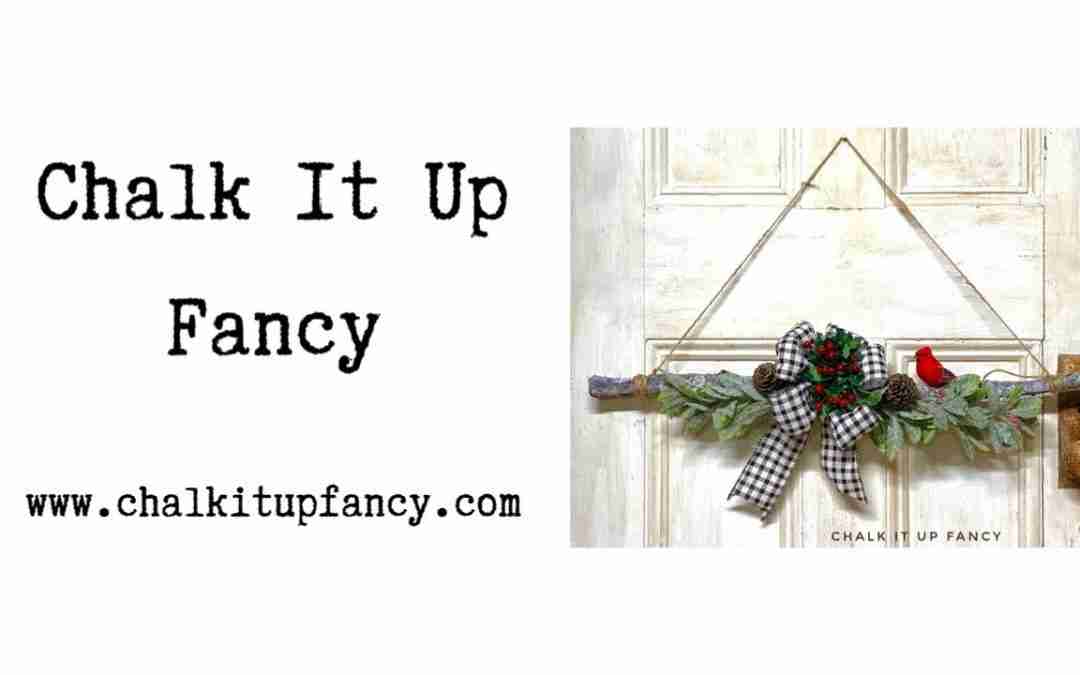 DIY Hanging Rustic Greenery Branch Winter/ Christmas Swag