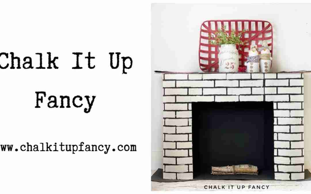 DIY Cardboard Faux Fireplace