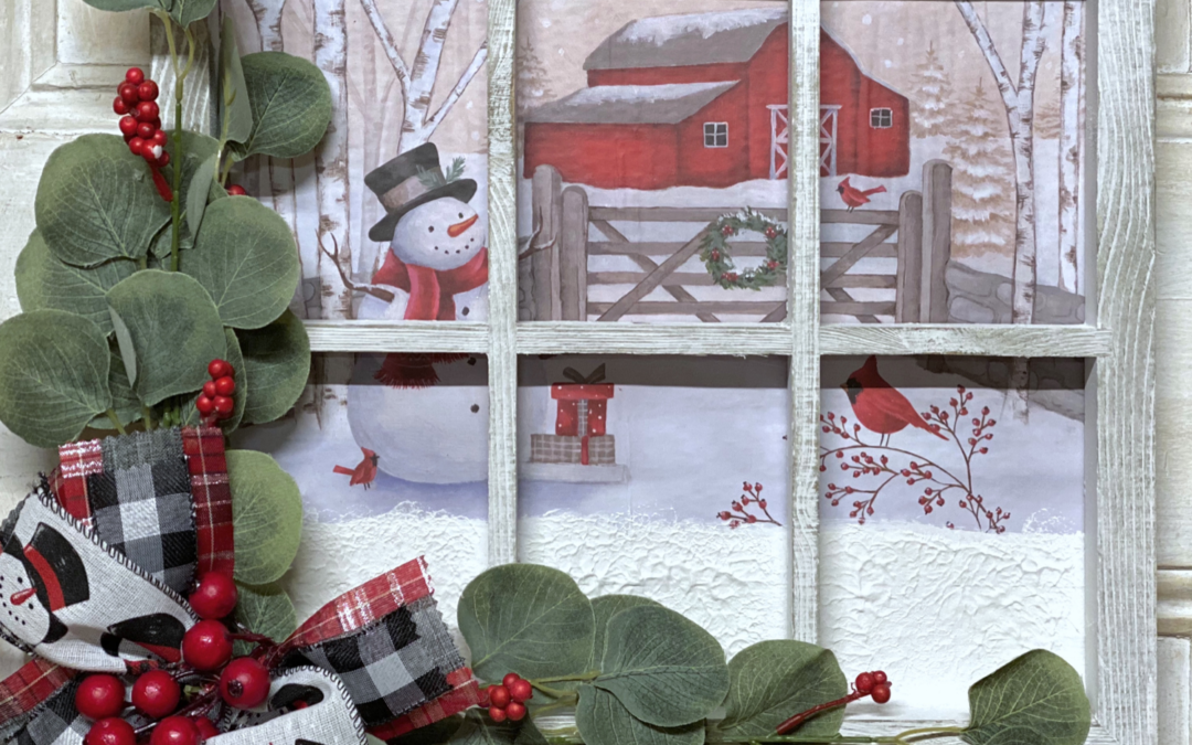 DIY Decoupaged Paper Placemats Window Decor Supply List