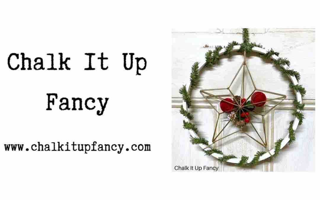 DIY Christmas Star Wreath Hanging Tutorial