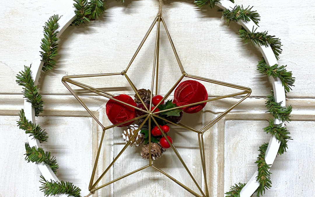 DIY Christmas Star Wreath Hanging Supply List