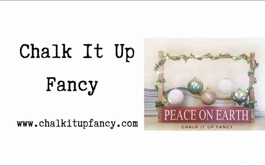 Peace On Earth Ornament Shelf Sitter Tutorial