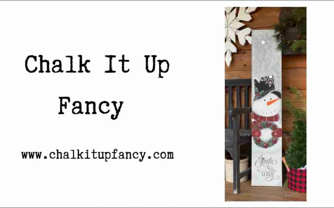 Start to Finish Snowman Sign Tutorial