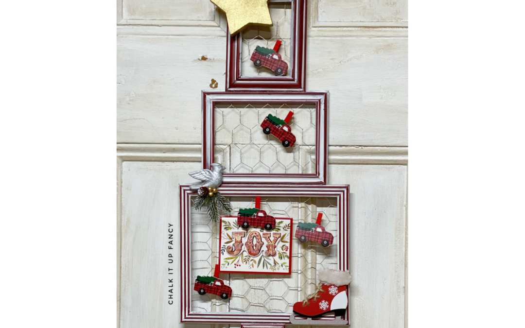 DIY Stacked Picture Frame Christmas Decor Supply List