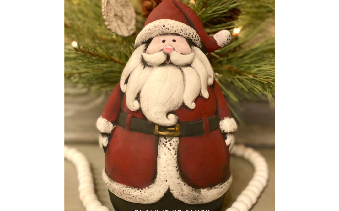 DIY Ceramic Painted and Antiqued Santa Supply List