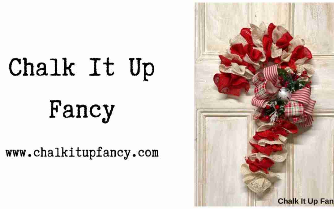 DIY Burlap and Dollar Tree Candy Cane Wreath Form Tutorial