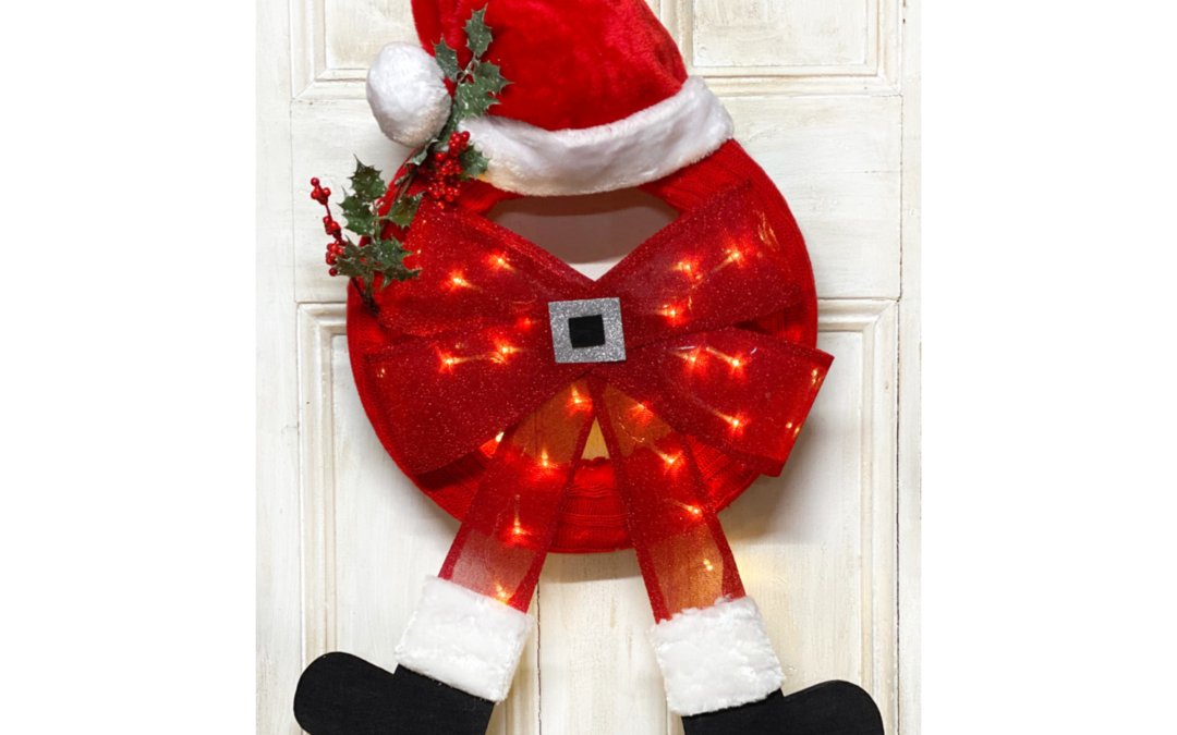 DIY Santa Christmas Wreath Supply List