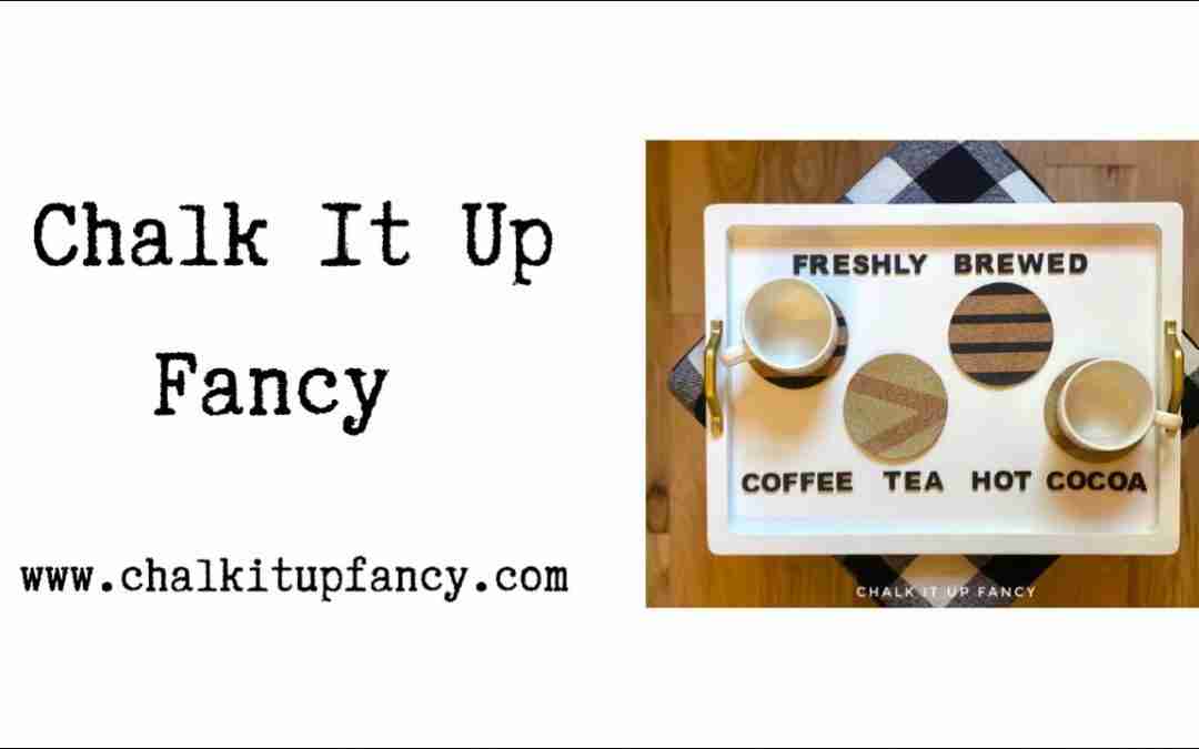DIY Wooden Tray with Coasters Tutorial