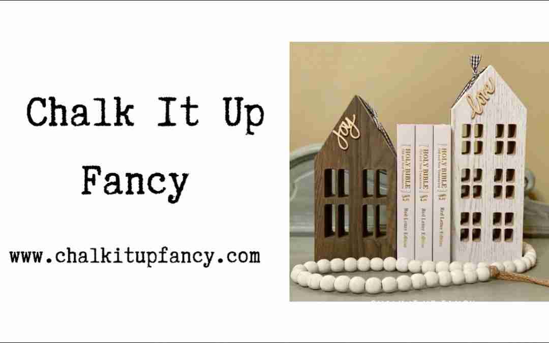 Up-cycled Target Wood Houses Farmhouse Bookends