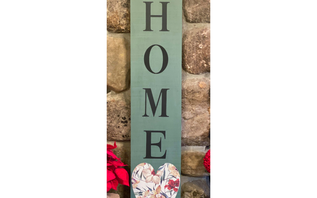 DIY Home Heart Wild Flower Sign using a Redesign by Prima Transfer Supply List