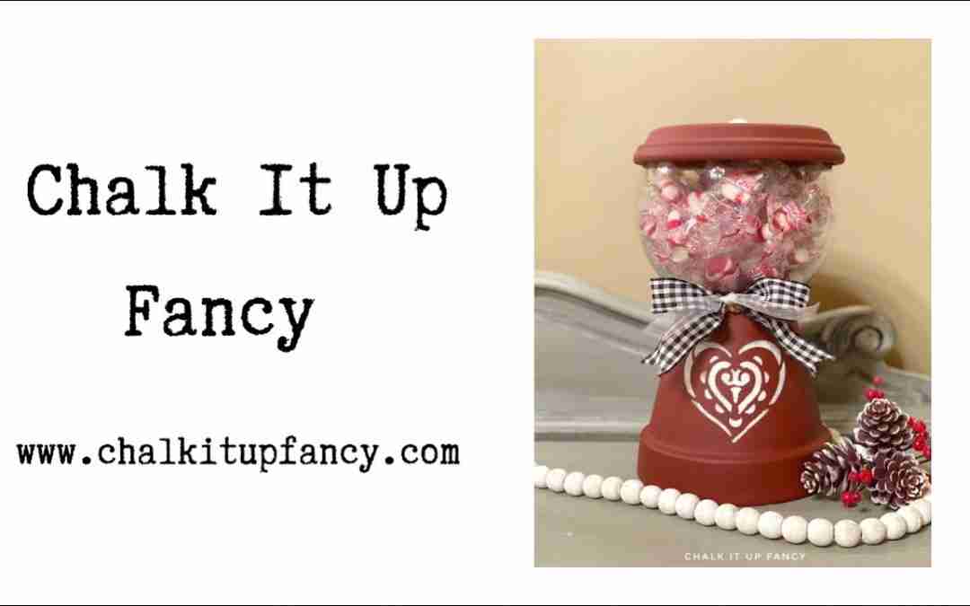 DIY Terr-Cotta Candy Jar for Valentines Day