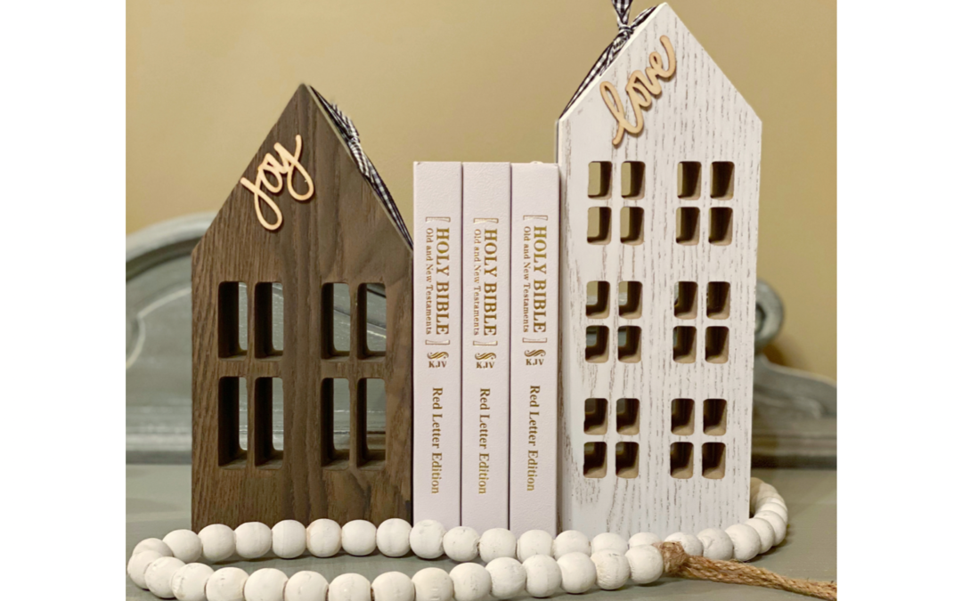 Up-Cycled Target Wood House Farmhouse Bookend Supply List