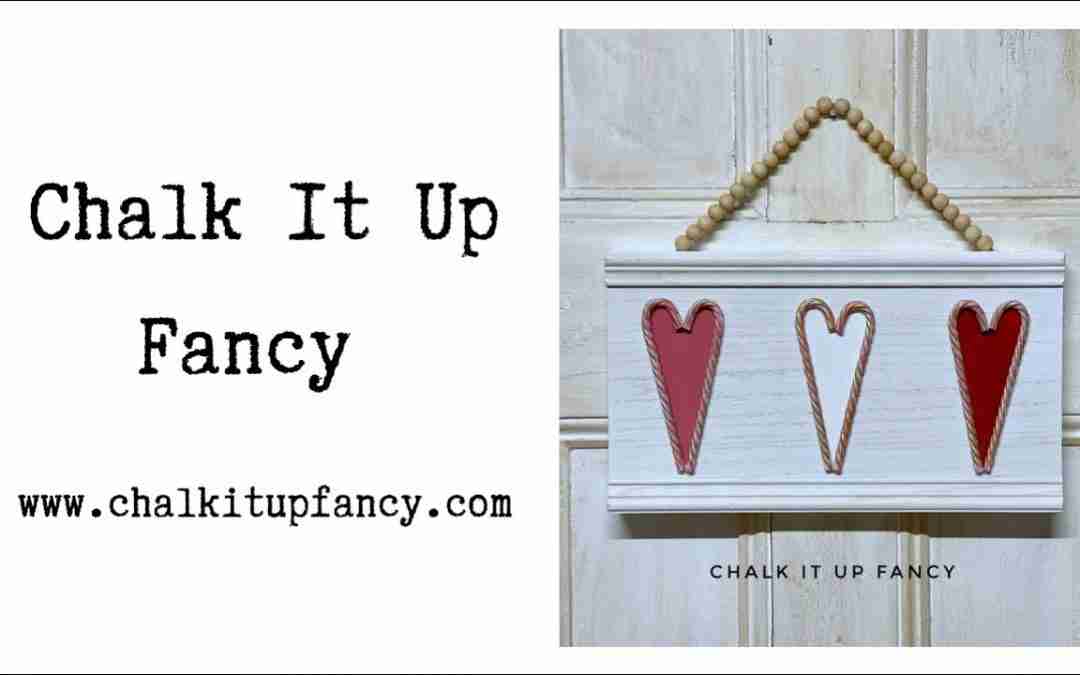 DIY Heart Wall Hanging Using Candy Canes Tutorial