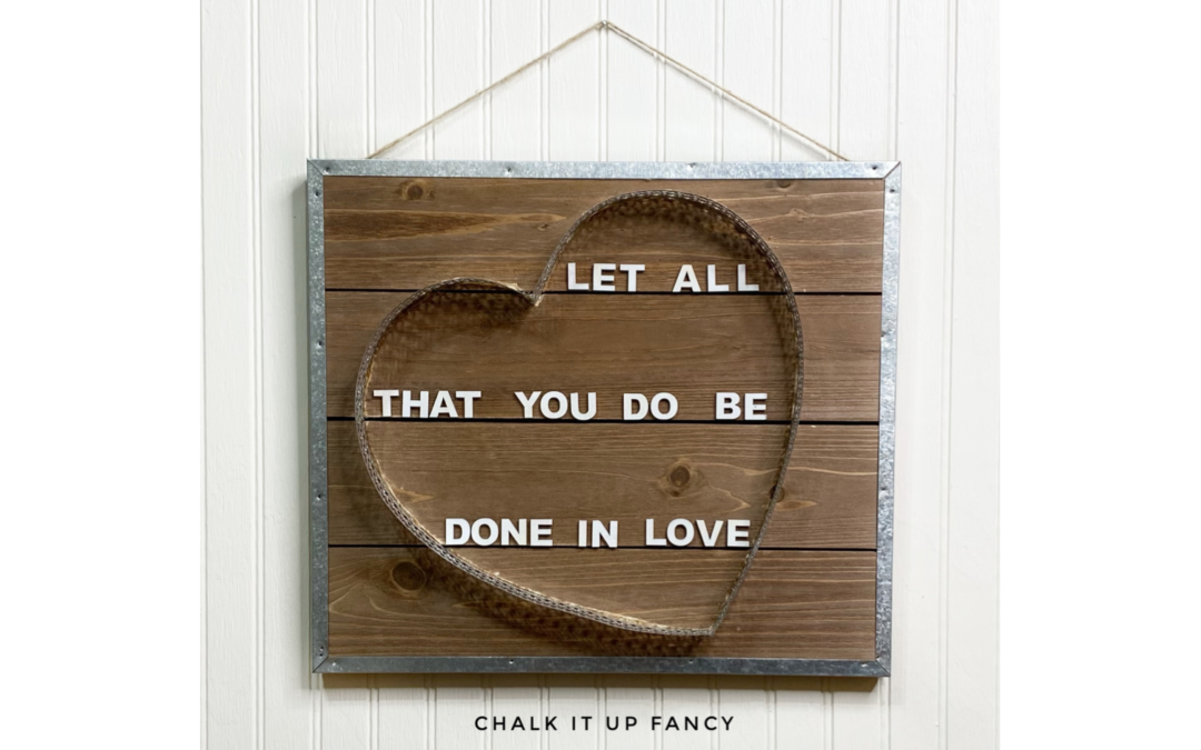 DIY Metal Ribbon Heart Wall Hanging Supply List