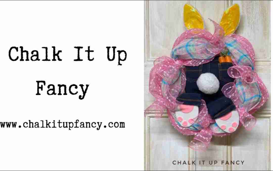Butt Bunny Mesh Wreath Tutorial