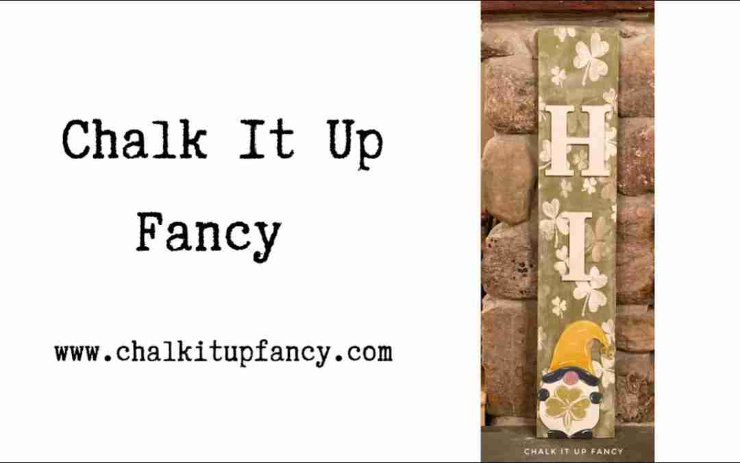 DIY St Patricks Hi Sign Using Saltwash Tutorial