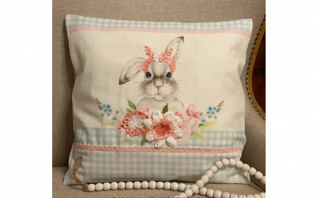 DIY No Sew Pillow with Bunny Tea Towel Set Supply List